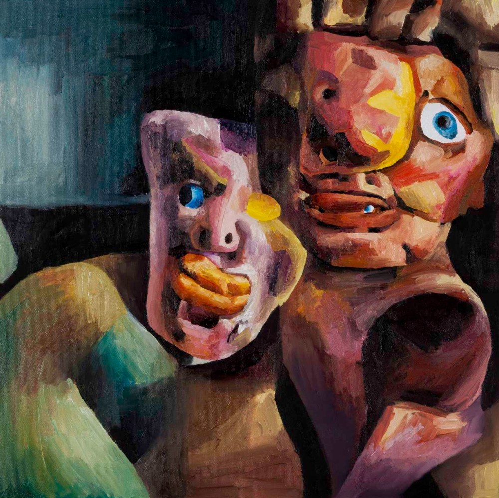 Amici - olio su tela 50x50 cm 2016.jpg